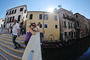 Image showing tourist woman have beautoful vacation time in venice