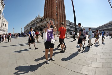 Image showing tourist woman have beautoful vacation time in venice