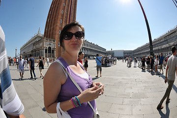 Image showing tourist woman have beautoful vacation time in venice