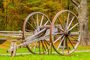 Image showing Virginia's Mabry Mill on the Blue Ridge Parkway in the Autumn se