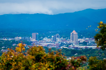 Image showing view of roanoke city from blue ridge parkway