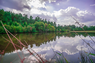 Image showing beautiful lake reflections