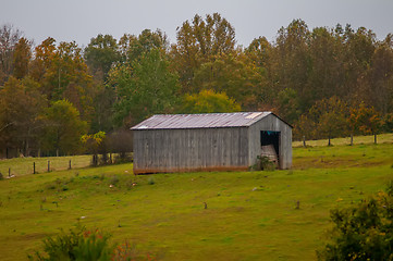 Image showing mountain farm land in virginia mountains