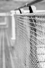 Image showing Bleachers in a stadium or school for the fans.