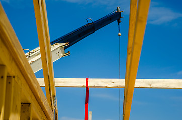 Image showing crane at construction site