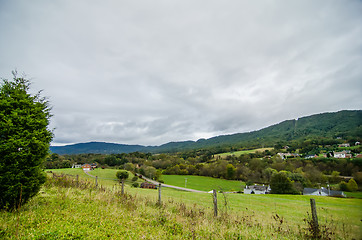 Image showing mountain landscapes in virginia state around roanoke 