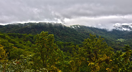 Image showing mountain landscapes in virginia state around roanoke 