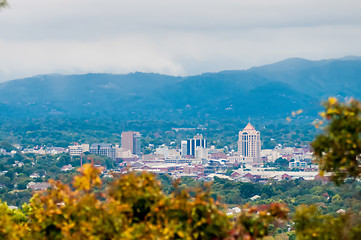 Image showing view of roanoke city from blue ridge parkway