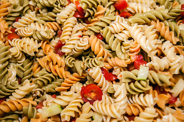 Image showing cooked pasta salad