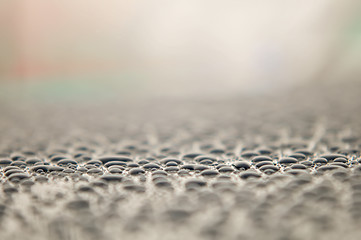 Image showing drops on water-repellent surface