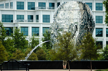 Image showing Metalmorphosis Mirror Fountain by, David ?erný