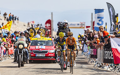 Image showing Climbing Mont Ventoux