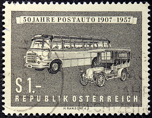 Image showing Old Bus Stamp