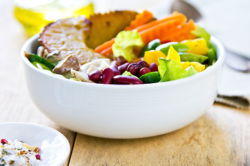 Image showing Healthy colourful salad