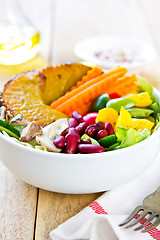 Image showing Healthy colourful salad