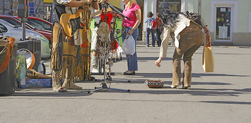 Image showing Street music perfomance