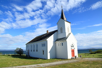 Image showing The church in Kistrand, Norway