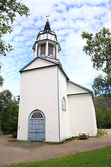 Image showing The Kåfjord church in Alta, Norway