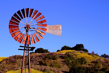 Image showing Water Pumping Windmill