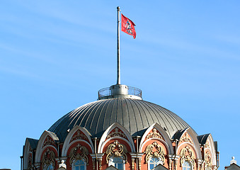 Image showing The roof of Peter's traveling palace in Moscow