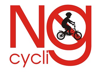 Image showing No cycling