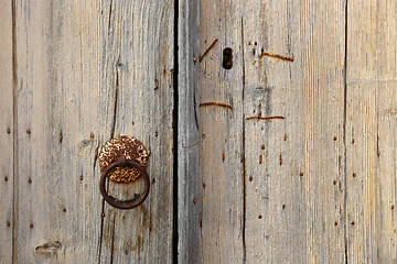 Image showing Old wooden door