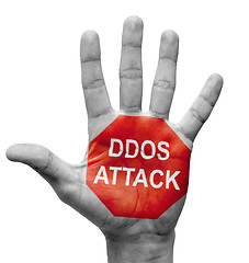 Image showing DDoS Attack - Stop Concept.