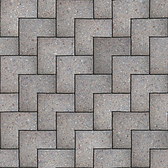 Image showing Gray Square Pavement. Seamless Tileable Texture.