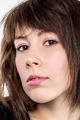 Image showing Closeup portrait of an attractive young woman