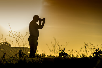 Image showing Photographer silhouette