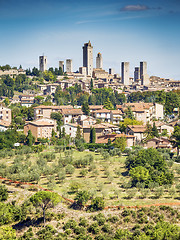 Image showing View to San Gimignano