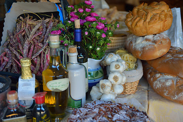 Image showing catering buffet food indoor in luxury restaurant