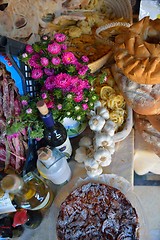 Image showing catering buffet food indoor in luxury restaurant