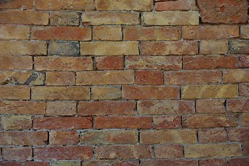 Image showing red  brick wall texture