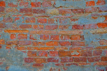 Image showing red  brick wall texture