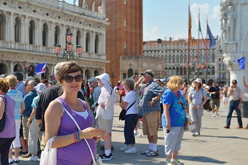 Image showing tourist woman have beautoful vacation time in venice