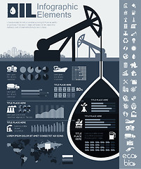 Image showing Oil Industry Infographic Template