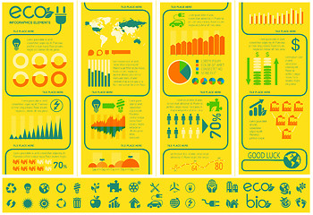 Image showing Ecology Infographic Template.