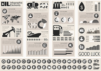 Image showing Oil Industry Infographic Template