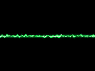 Image showing Bright sound wave on a dark green. EPS 10