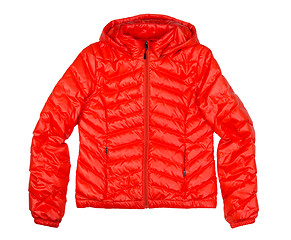 Image showing orange down jacket