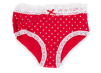 Image showing red women's panties 