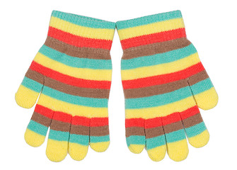 Image showing striped gloves