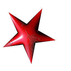 Image showing Christmas red star