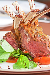 Image showing roasted lamb rib