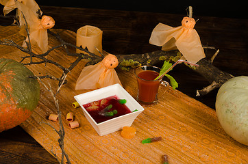 Image showing Halloween dessert