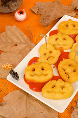 Image showing Halloween crispy potatoes