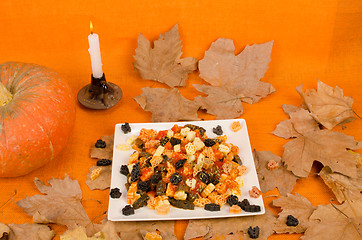 Image showing Halloween pasta