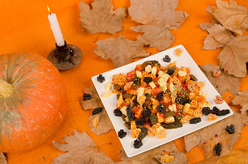 Image showing Halloween pasta