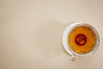 Image showing antique cup of tea